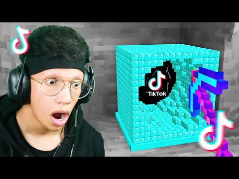 شاهد كيف جربت اشهر واغرب خدع و حيل التيك توك في ماين كرافت !!؟ #47