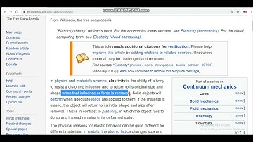 Elasticity simulation physics