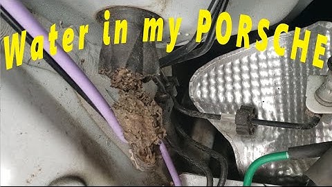 $0 D.I.Y. Carpet WET Porsche Cayenne how to Clean out Front Drains