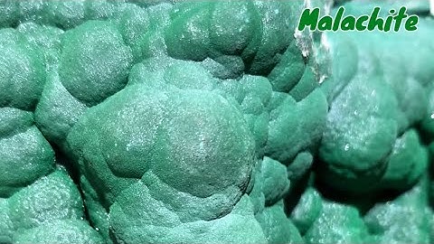 A rare and beautiful malachite