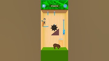 rescue cut!level 51/54 all complete gameplay walkthrough (Android iOS) #shorts,#funny
