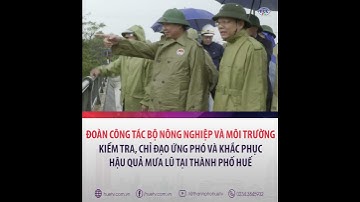Đoàn công tác Bộ NN và MT kiểm tra, chỉ đạo ứng phó và khắc phục hậu quả mưa lũ tại TP. Huế