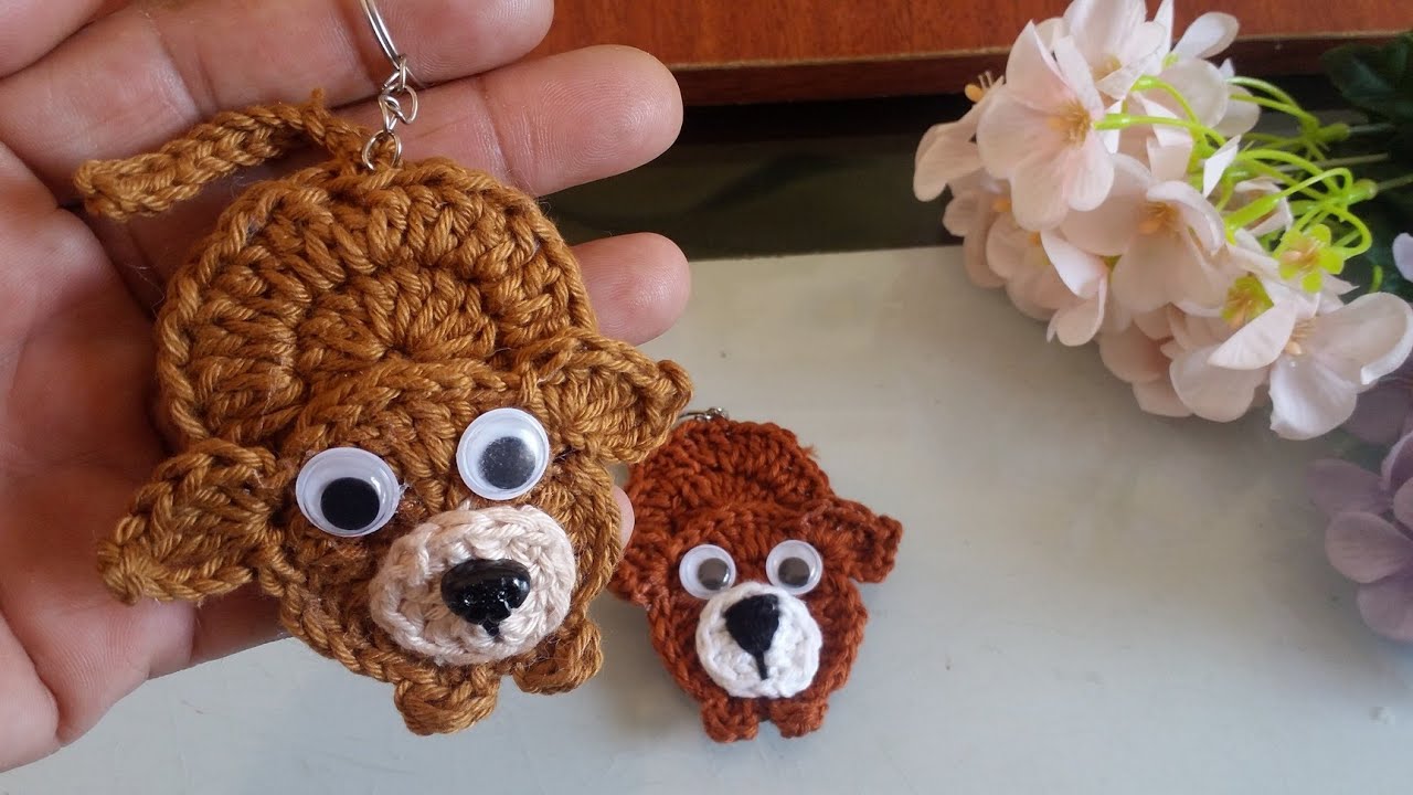  Chaveiro cachorrinho ou para  aplicação  em croche!!