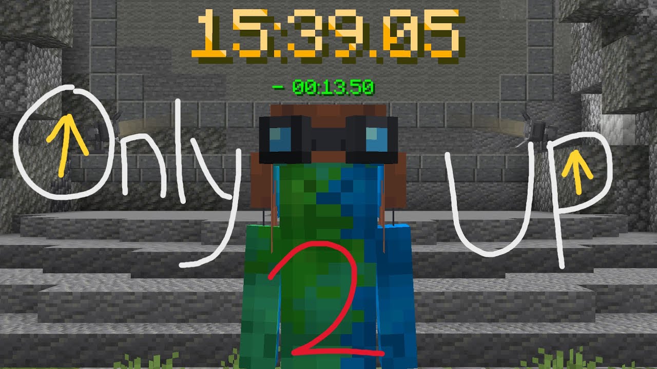 Minecraft Only Up 2 in 15:39 | Former World Record - YouTube