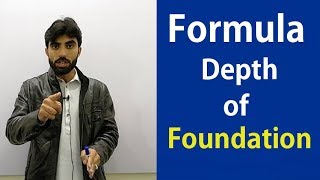 Formula to Find depth of foundation for Building - Civil Engineering Videos