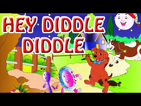Hey Diddle Diddle - Kid's Song's - Animation Nursery Rhyme in English For Children