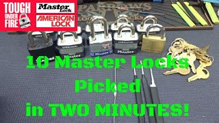 (1274) 10 Masterlocks, 2 Minutes