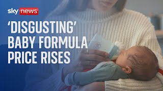 'Disgusting' baby formula price rises petitioned against by infuriated mum