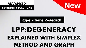 Degeneracy in Simplex Method | Tie for Leaving variable