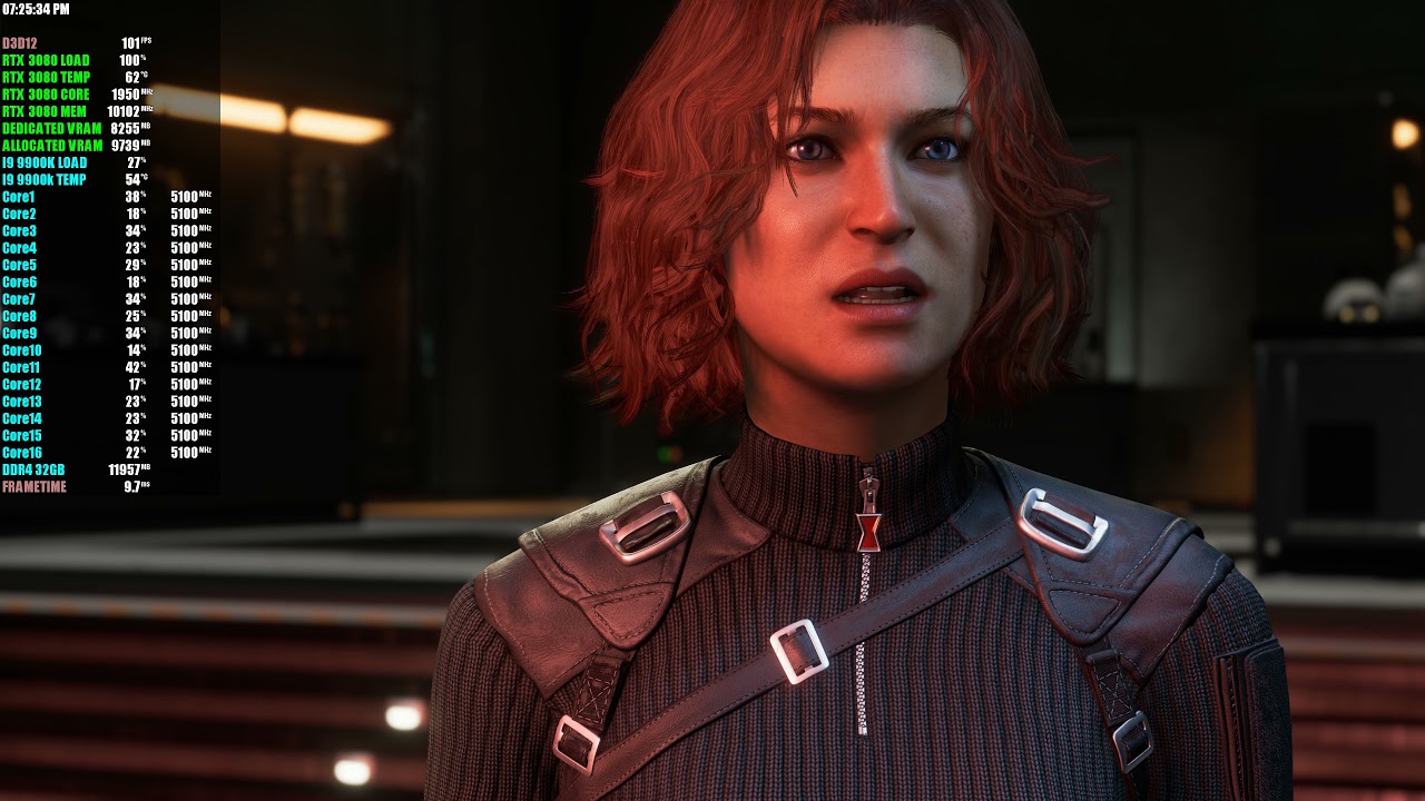 RTX 3080 9900K Marvel's Avengers 4K Ultra Settings DLSS YouTube