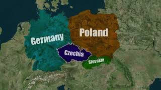 Czechia Borders Countries and Population Free GeoLayer Map Animation