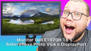 Monitor Dell E1920H 18 5" Antirreflexo Preto VGA e DisplayPort