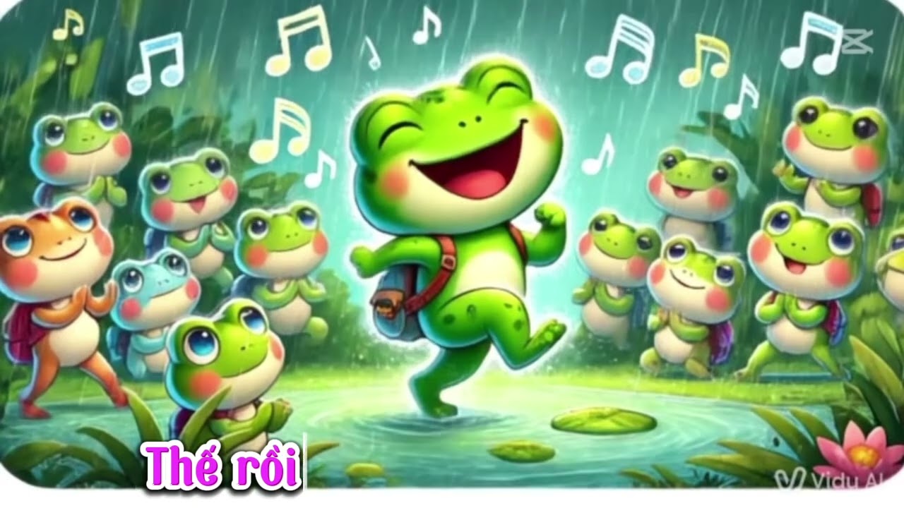Bài thơ: Ếch con học bài - youtube