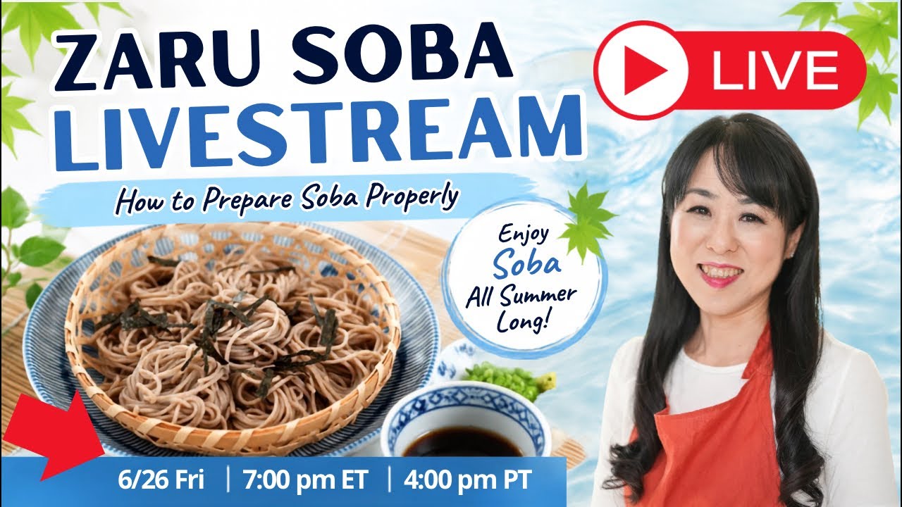 Zaru Soba Livestream | How people to Make Perfect Cold Soba for Summer