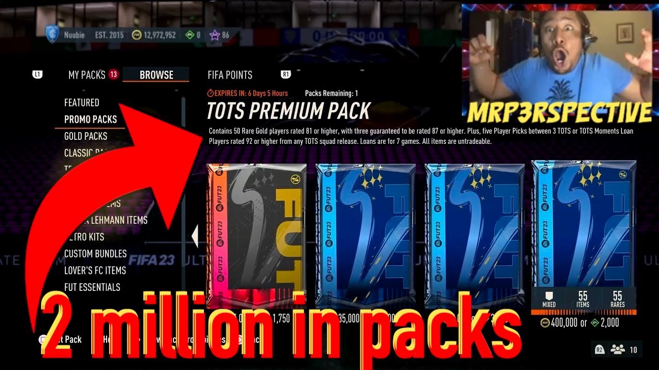 FIFA 23:INSANE PACK OPENING LIGUE 1 TOTS!! TAKE MY COINS!! - YouTube