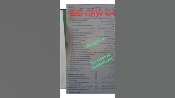 10th Class Biology First time Paper 2023