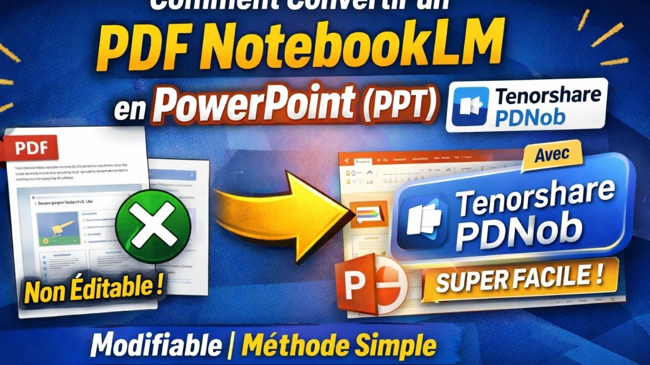 Comment Convertir un PDF NotebookLM en PowerPoint (PPT) Modifiable avec ...