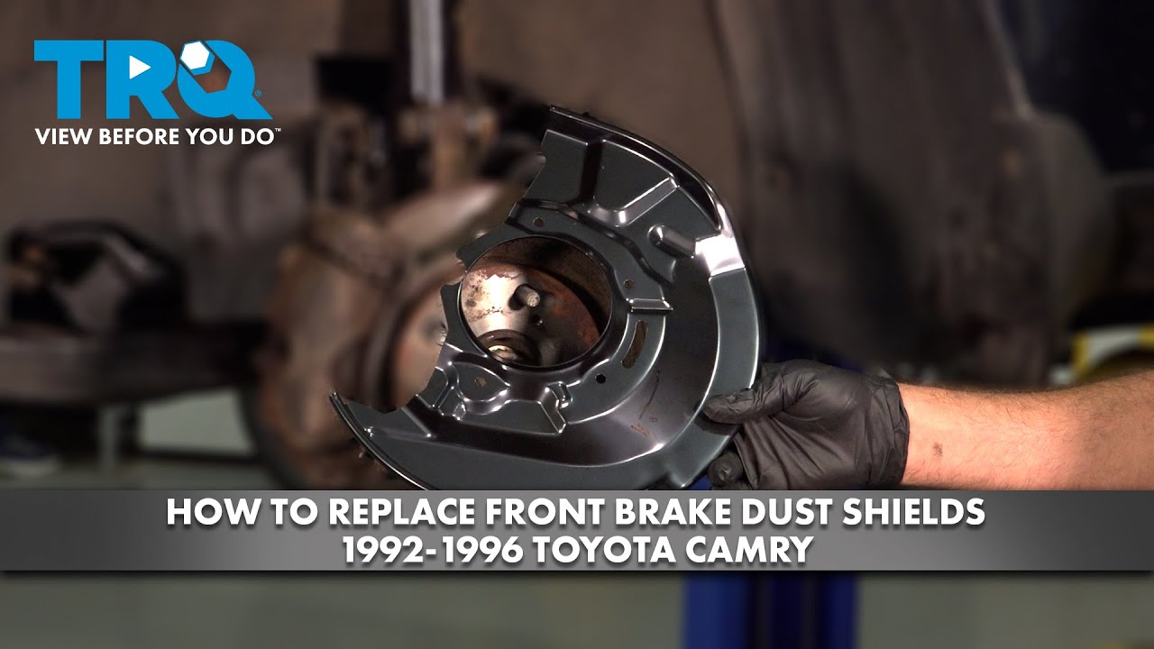 How to Replace Front Brake Dust Shields 1992-1996 Toyota Camry - YouTube