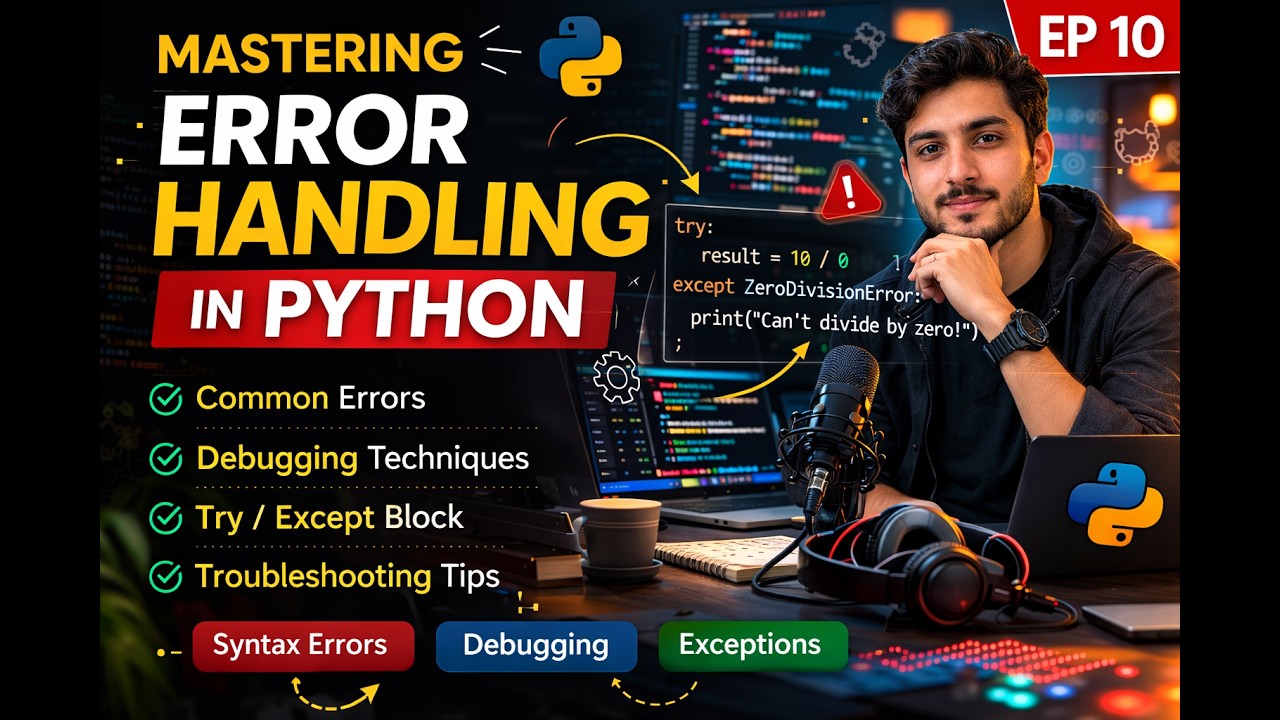 Mastering Error Handling in Python | Try Except, Debugging & Common ...