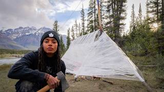 We Slept in a Plastic Wrap Shelter (Near Freezing)