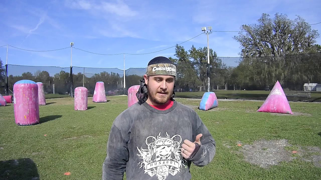 How To Play Paintball Low Paint One on One Drill YouTube