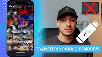 Como transferir fotos e videos do iPhone para o pen drive SEM COMPUTADOR