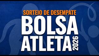 Sorteio de desempate Bolsa Atleta 2026