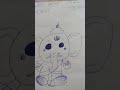 Ganpati Bappa drawing with pen #pragati  nowal