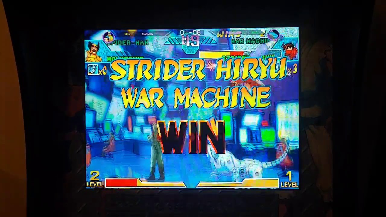 Marvel VS Capcom (Arcade 1Up) #1 EddieGood86 VS #4 MadMarv, online game play.