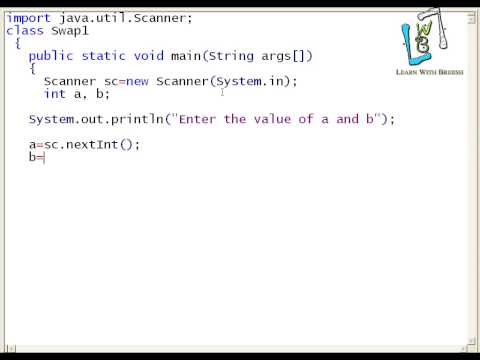 33  Swapping of two numbers without using third variable in java