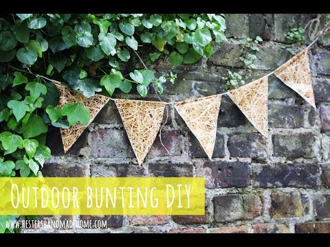 Outdoor bunting DIY