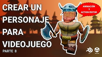 ▷ Crear Animaciones (Idle, Caminar, Correr, Atacar) y Exportar FBX a Unity | Tutorial Parte 8
