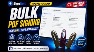 How to Bulk Sign PDF Using DSC Token Without Template | SignBolt Tutorial
