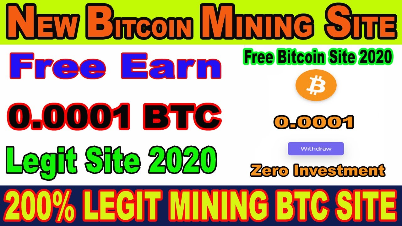 mining bitcoin free legit 2020