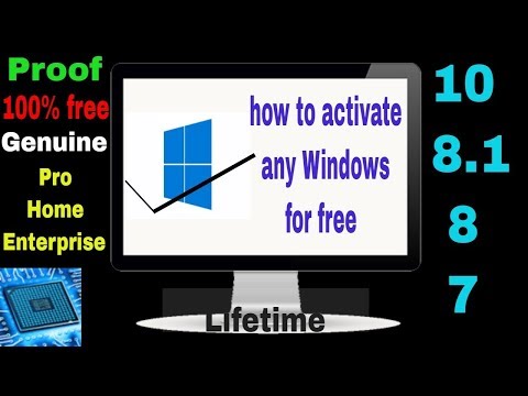 How to activate Windows 10, 8, 8.1 or 7 | Free | With PROOF| Lifetime | 100