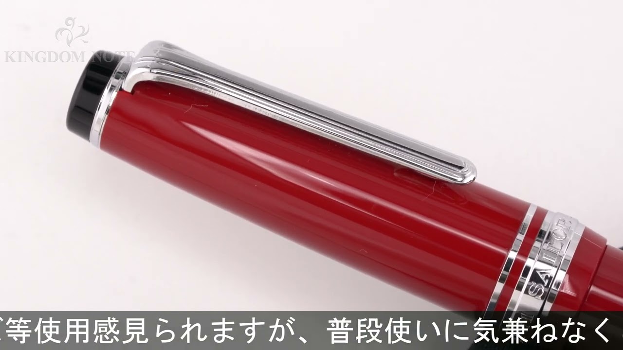 SAILOR 万年筆 プロフェッショナルギア スリム ミニ 銀 レッド 細字