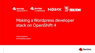 Making a Wordpress developer stack on OpenShift 4 Wealth