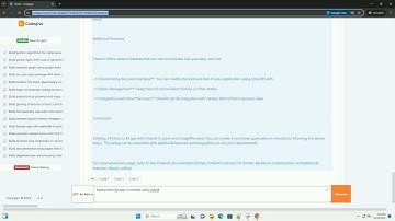 build python llm apps in minutes using chainlit