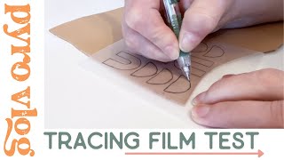 Testing tracing film  |  Pyrography on Leather  |  Vlog 9