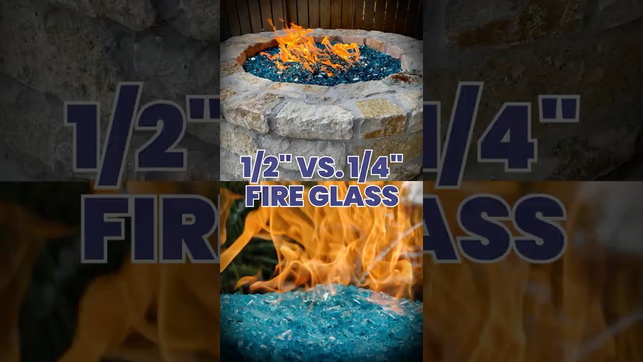 1/2&rdquo; vs. 1/4&rdquo; Reflective Fire Glass &ndash; Which one fits your style?