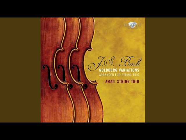 Bach (arr. Sitkovetsky) - Variations Goldberg: Variation 25 : Trio à cordes Amati