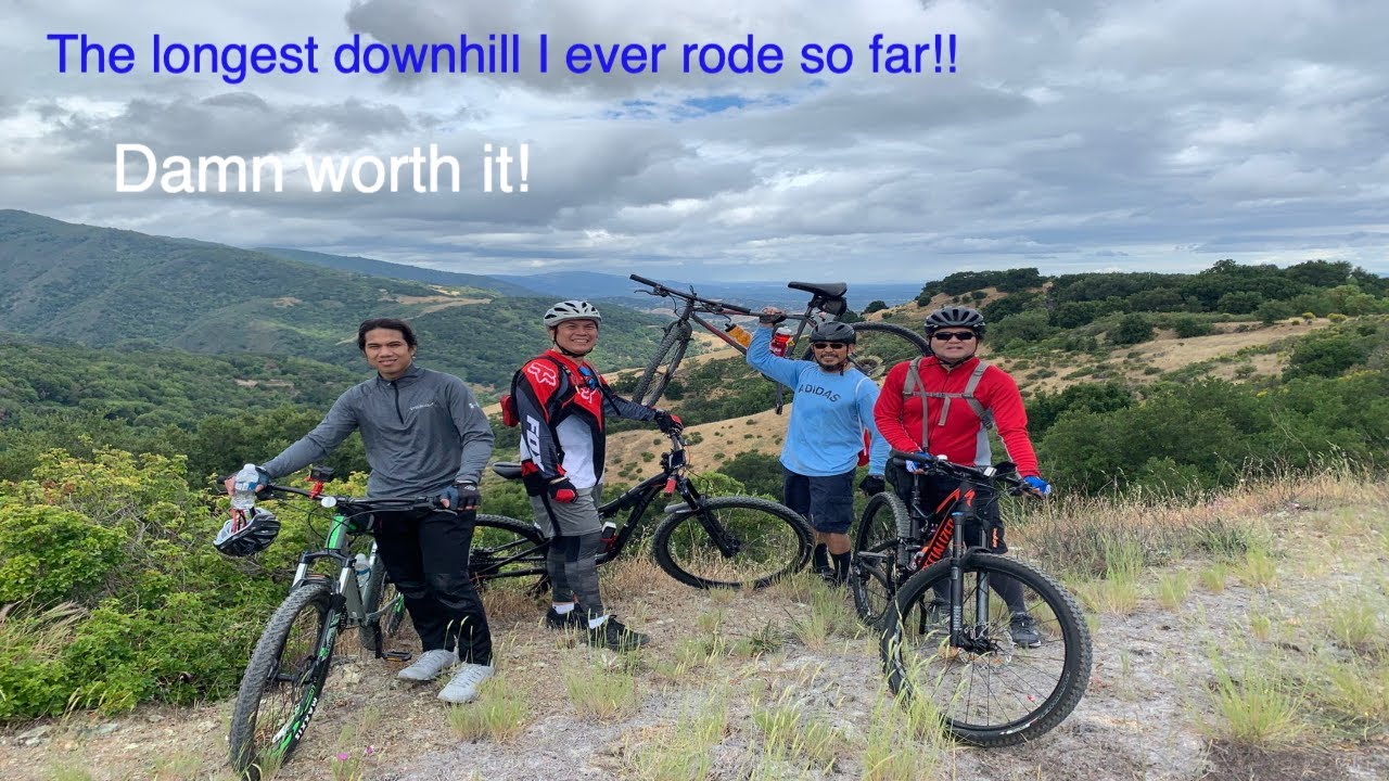 MTB experience at Almaden Quicksilver County Park. Longest downhill ever!!