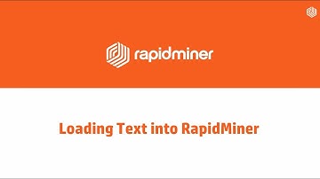 Loading Text into RapidMiner
