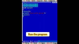 C Program To Print Hello World  | Turbo C/C++ Code | C Program Start kaise kare |  Easy Code of C