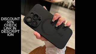 Luxury Black Magsafe Wireless Charge Case For iPhone16 15 14 13 12 11 Pro Max  Soft Magnetic Cover screenshot 5