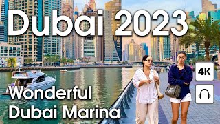 Dubai 🇦🇪 Wonderful Dubai Marina [ 4K ] Walking Tour
