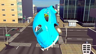 Volkswagen Beetle Car Driving Simulator #1 - Free Road City Android iOS Gameplay screenshot 2