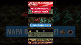 Ubicación LIFE APPLE, HAMMER y POCIÓN | Castlevania Symphony of The Night ps1