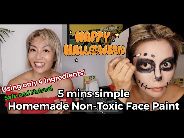 This Halloween, you can make DIY white face paint with some ingredients  from your kitchen, or you ca…