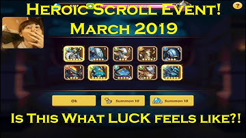 400 Heroic Scroll Summons - HS Event March 2019 - Aureolin Heartrate Gaming